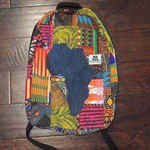 Traditional Multicolored African Backpack